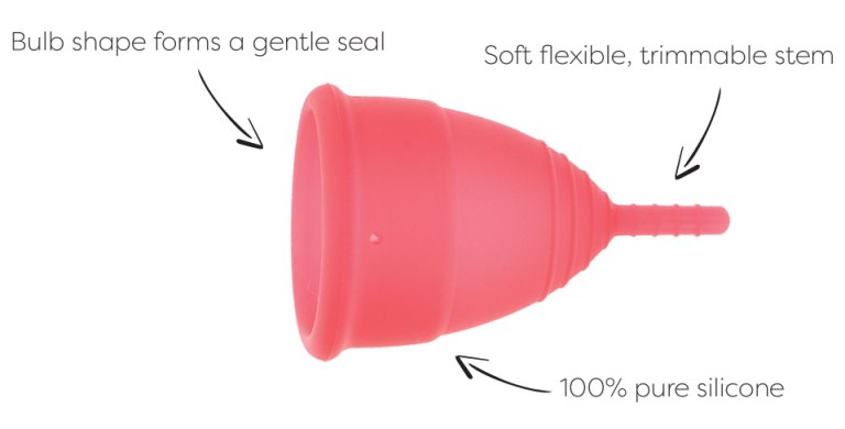 Experience comfort day and night with the Mae B. menstrual c... Mae B - Menstrual Cups Size L - Red photo-5