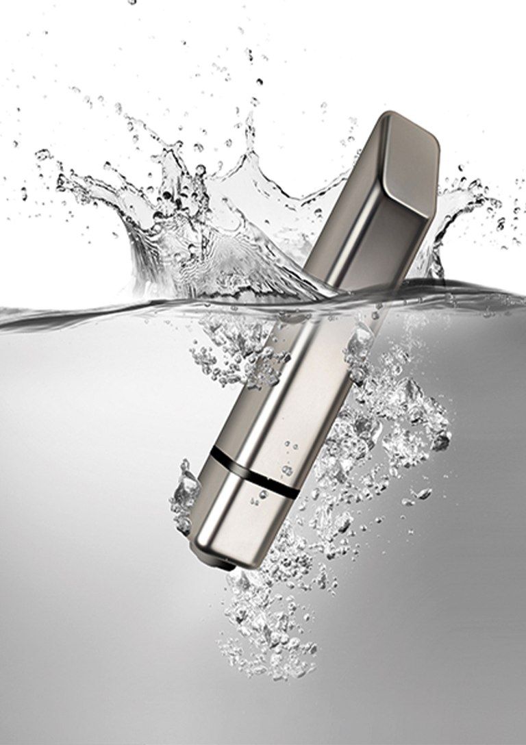 Discreet and elegant with a touch of absolute class, the 10-... Rocks-off - Bamboo Bullet - Silver photo-2