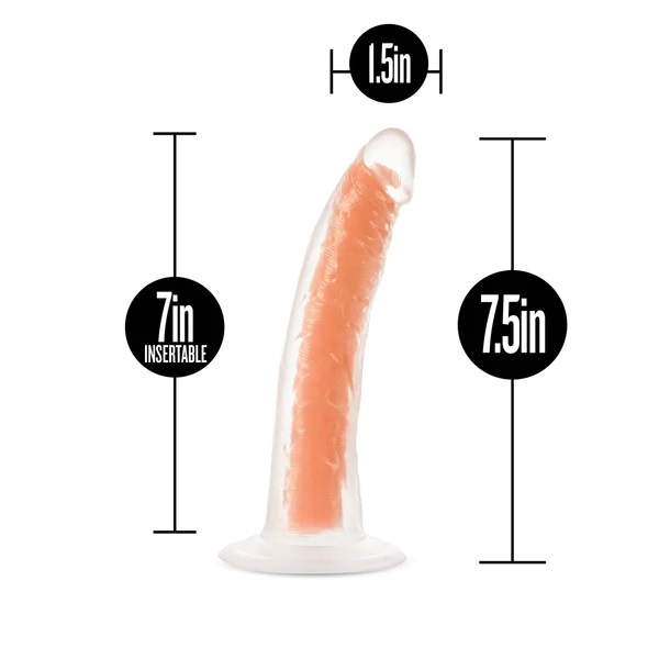 Lavo Silicone Dual Density Dildo will bring new light to yo... Neo Elite - Glow in the Dark Lavo Dildo 19cm - Neon Orange photo-8