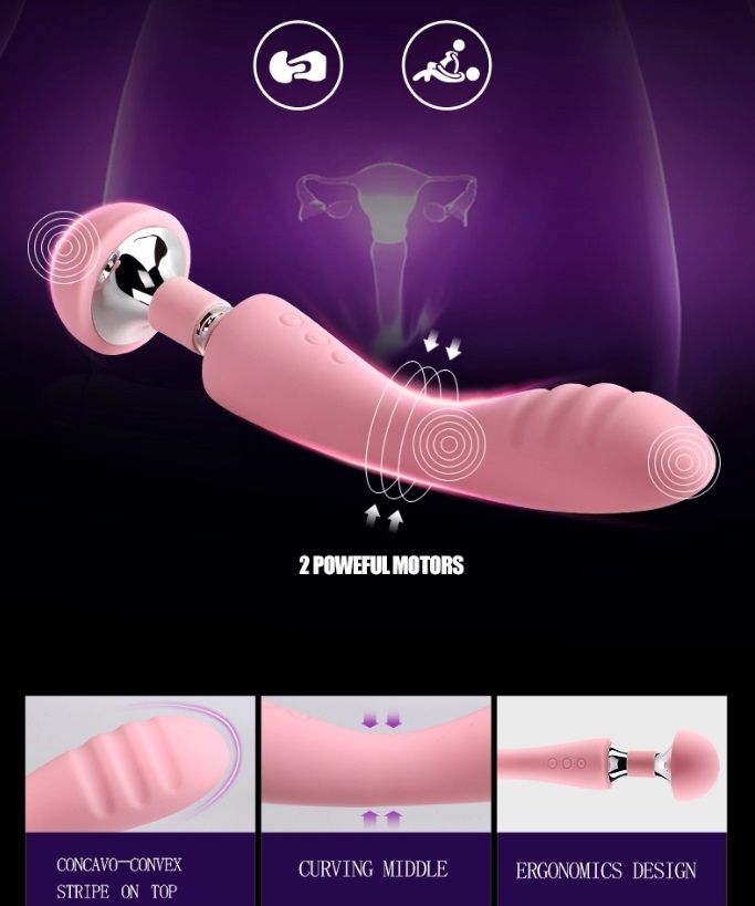 High Quality Toy Sex Adult Female Sex Product for Woman with... Wowyes - Alice Magnetic Rechearable Massager - Purple photo-15