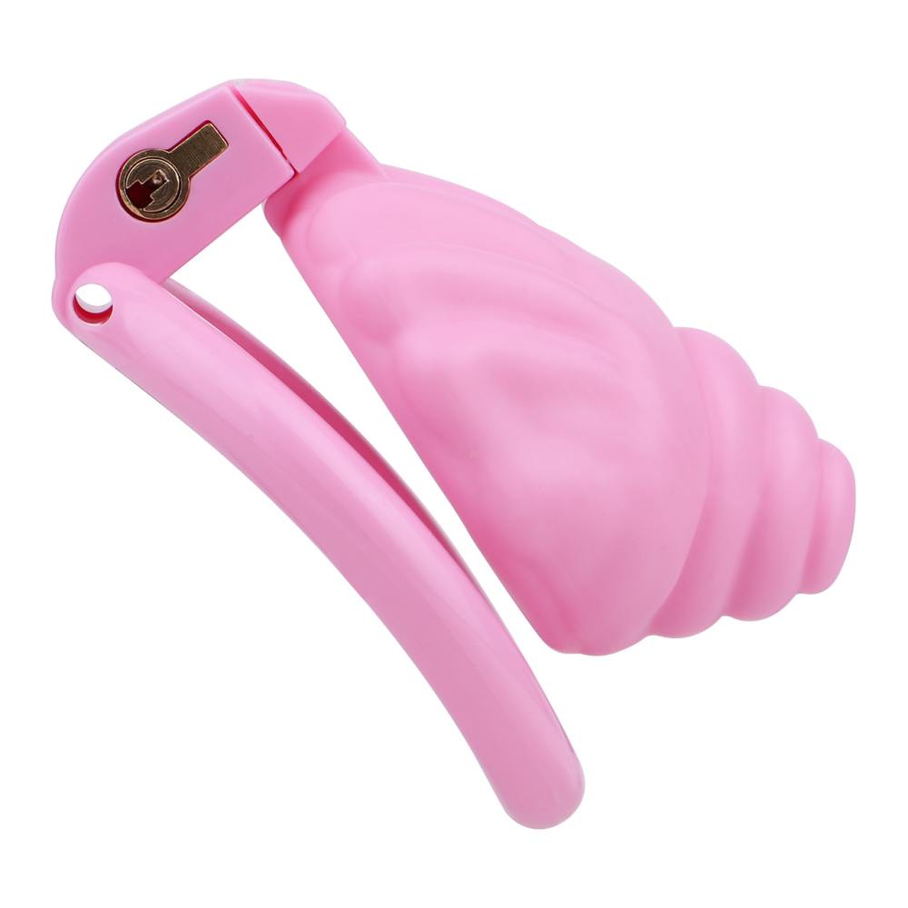 Material: Resin
Cage high: 31mm
Cage length: 47mm &nb... FAAK - Shell Resin Chastity Cage - Pink photo-6