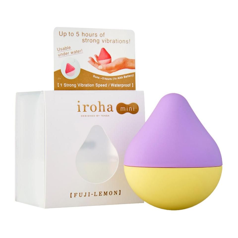 Vibrator sex toy for women designed by Tenga using soft touc... Iroha - Fuji Lemon Mini Massager - Wisteria/Lemon photo-15
