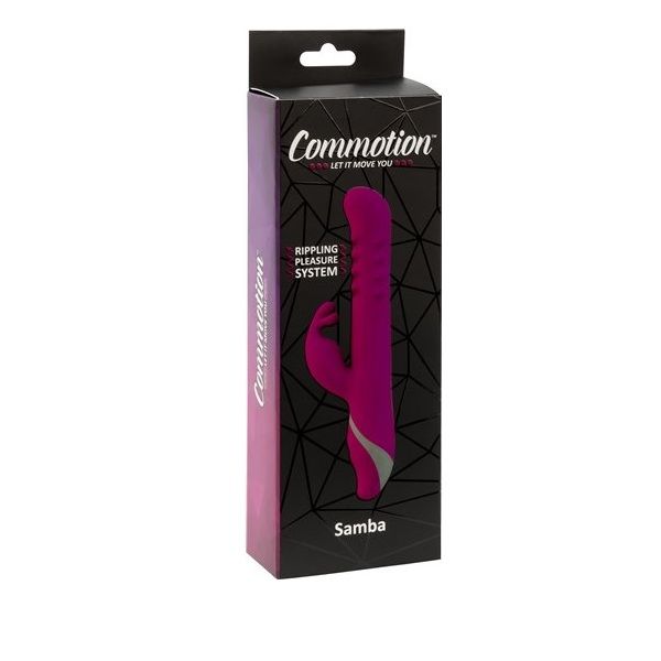 Get moving with Samba!
These smooth curves rotate and twist... Commotion - Samba Vibrator - Raspberry photo-8