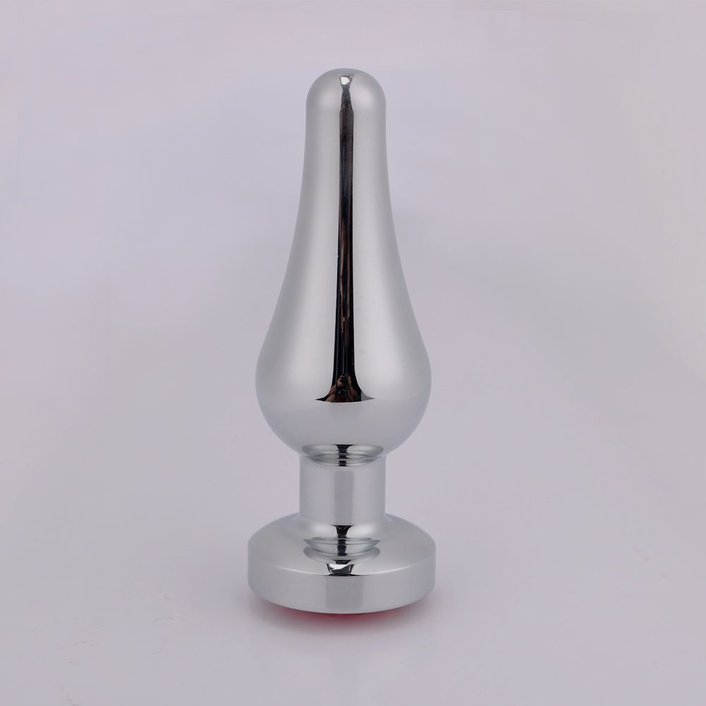 MT - 後庭塞 114x38mm - 銀色 照片-2