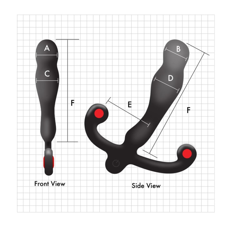 Aneros - Eupho Syn V Vibro Prostate Massager - Black photo-6
