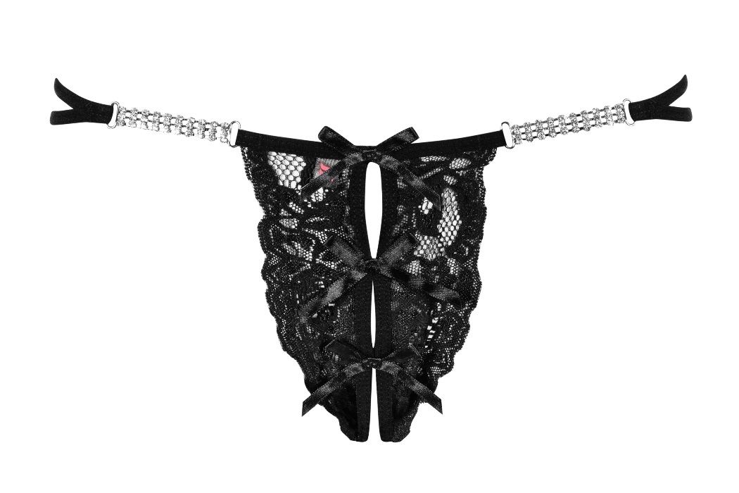 Tiny detail but can change your life! Yes, we are talking ab... Obsessive - Brilliant Thong - Black - L/XL photo-5