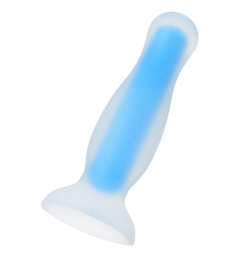 Glowing in the dark Cain Glow is your chance to go beyond re... Beyond - Kyle Glow Anal Plug - Blue photo-3