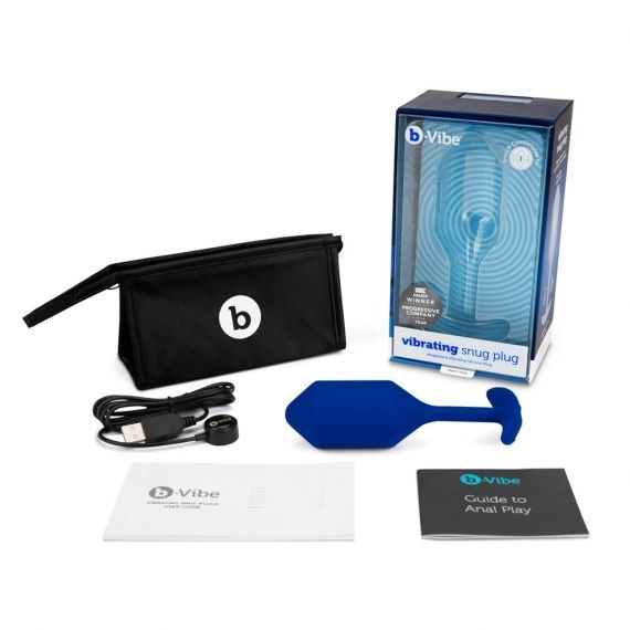 Combine the feeling of fullness and vibrations to experience... B-Vibe - Vibrating Snug Plug 4 - Navy photo-8
