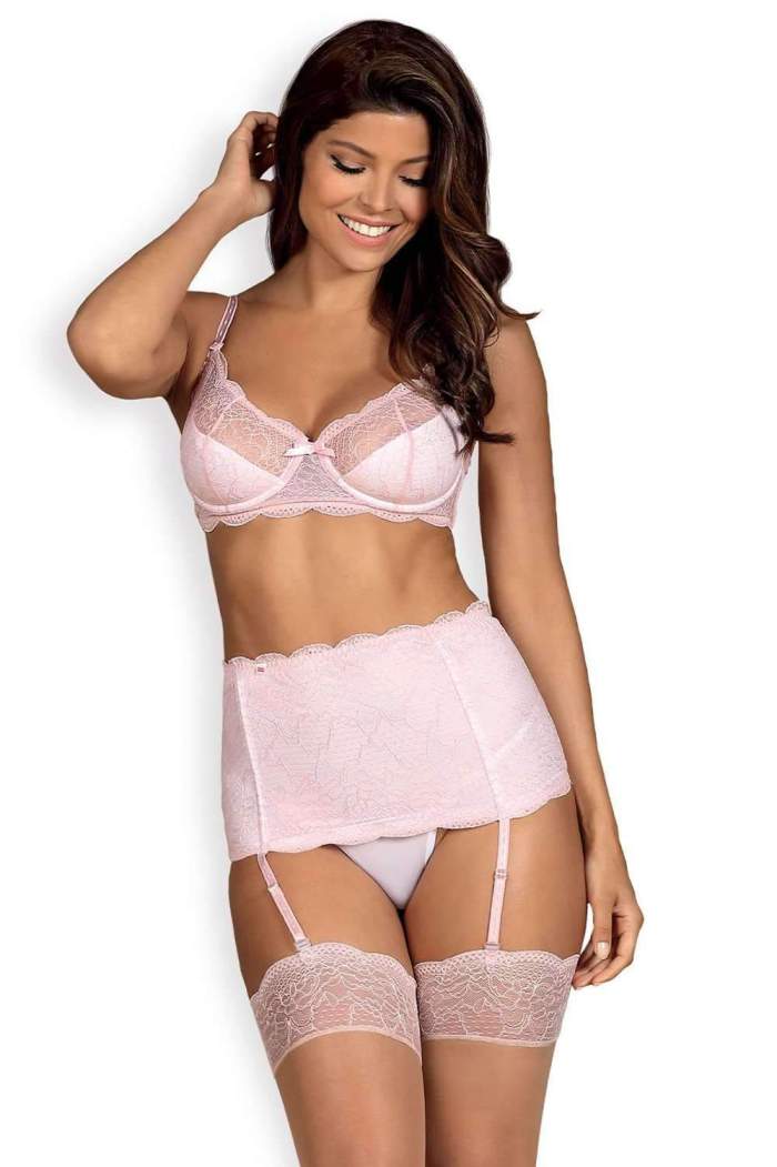 Obsessive - Girlly 3-pcs Set - Pink - L/XL photo