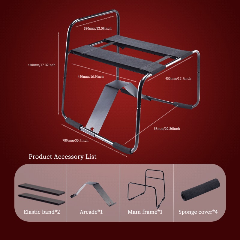 MT - Sex Stool Patch Base - Black 照片-5