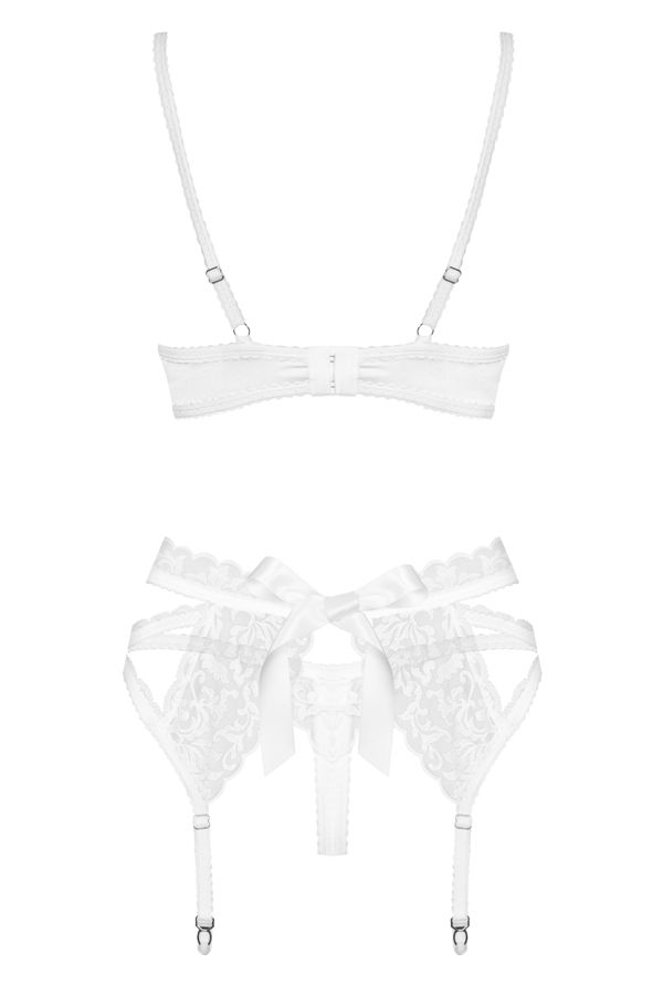 Obsessive - 871-SEG-2 3 pcs Set - White - S/M photo-8