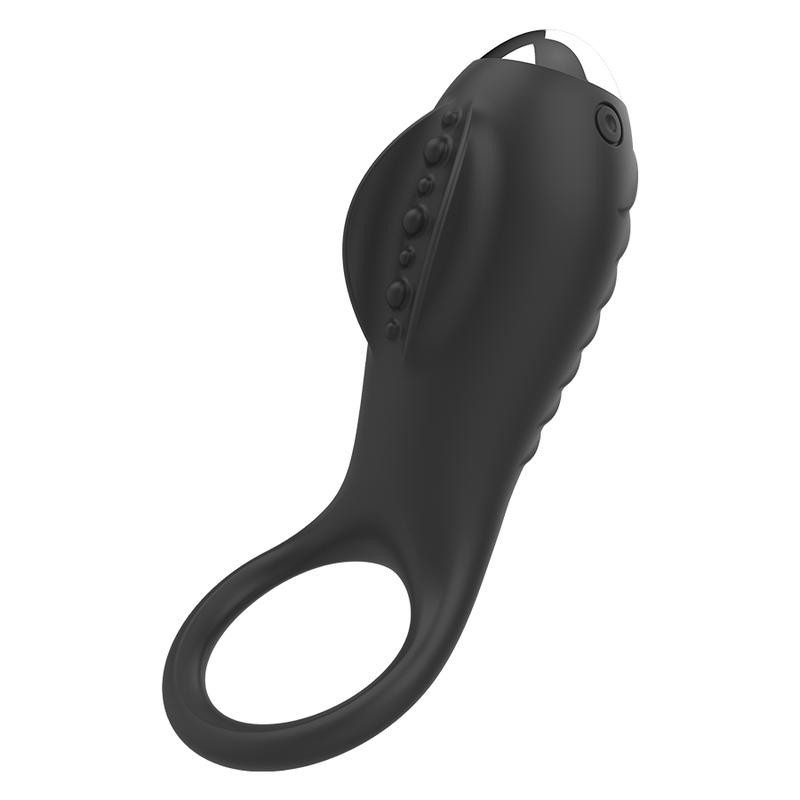 Conceived to fill and sublimate the pleasure of the couple. ... Brilly Glam - Alan Vibro Ring - Black photo-4