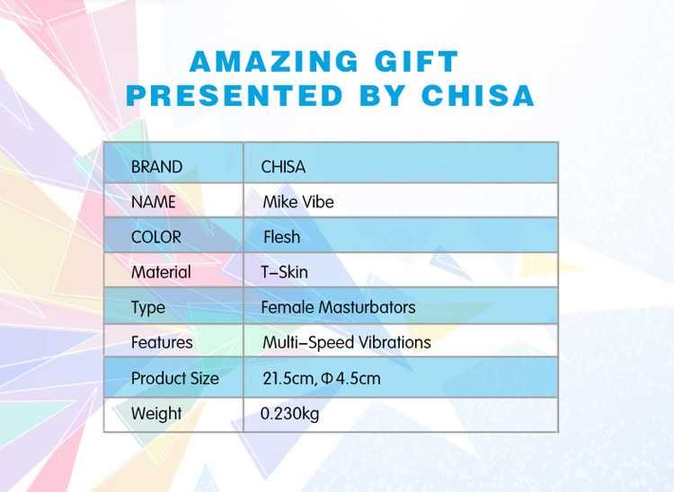 Multi-Speed Vibrations, Waterproof, Phthalate Free.
Materia... Chisa - 7.3″ Mike Vibe Dildo - Flesh photo-10