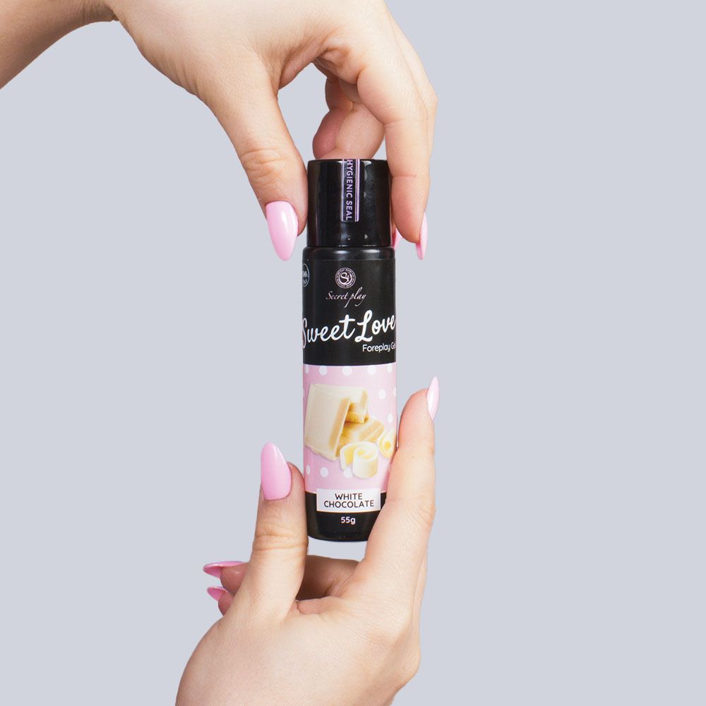 Discover the "Sweet Love" collectiion. 100% ed... Secret Play - Sweet Love Foreplay Gel White Chocolate - 55g photo-2
