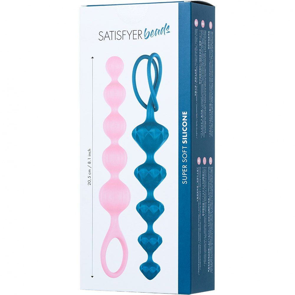 Bead up your love life and dive into a world of sensual anal... Satisfyer - Anal Beads Set - Pink & Blue photo-8