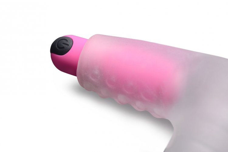 This handy Love Tunnel is designed to be inserted into your ... Frisky - 28X Filler Up Vibro Love Tunnel - Clear photo-6