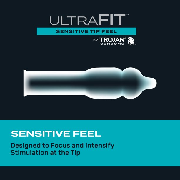 Find your feel. The Trojan Ultra Fit Sensitive Tip Feel cond... Trojan - Ultra Fit Sensitive Tip Feel 10's Pack photo-7