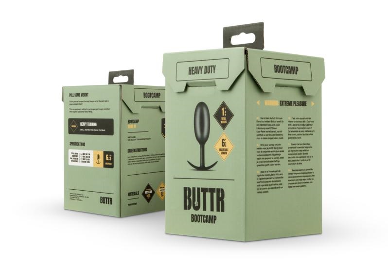 Enjoy intense anal stimulation with this Heavy Duty weighted... BUTTR - Heavy Duty Butt Plug - Black photo-6