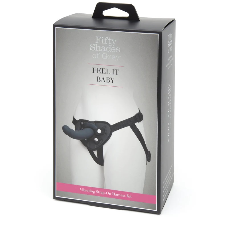 Immerse yourself in the Fifty Shades of Grey experience with... Fifty Shades of Grey - Feel It Baby Vibrating Strap On Harness Set - Black photo-6