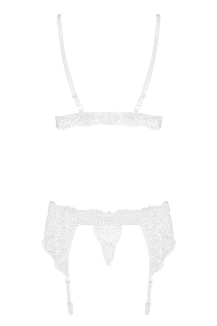 Hi beauty! Wanna wear pure perfection adorning your sexy bod... Obsessive - 810-SEG Set 3-pcs - White - S/M photo-6