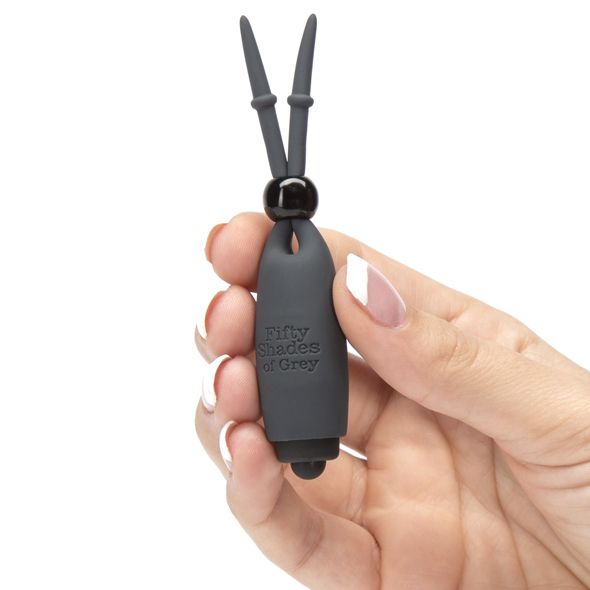 Gentle sensation becomes body-trembling titillation with Swe... Fifty Shades of Grey - Vibrating Nipple Clamps - Black photo-2