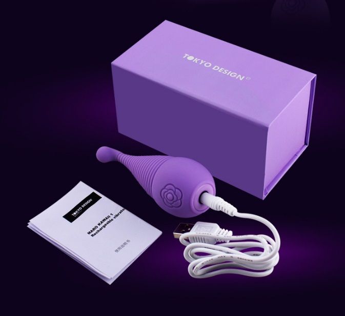 This silicone vibrator is designed especially for the girls,... Tokyo Design - Maro Kawaii 1 - Purple photo-11
