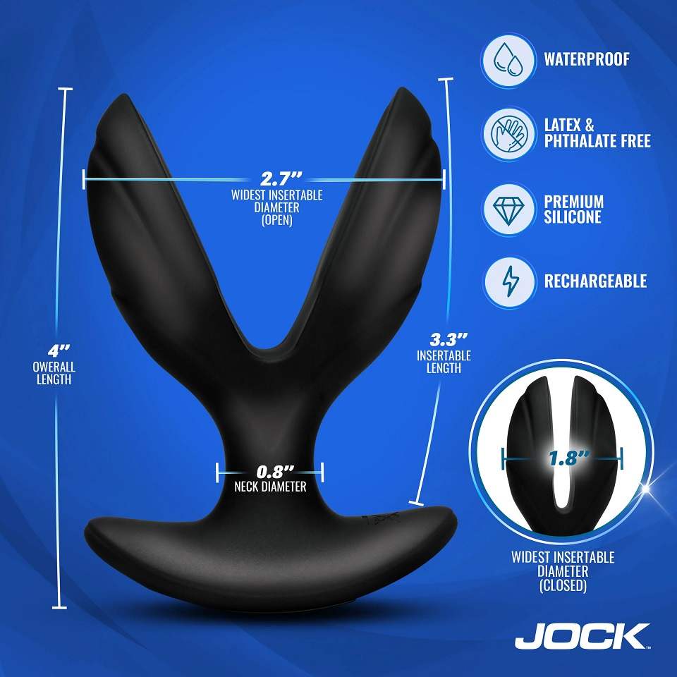 Jock - Power Pulse E-Stim Anal Plug - Black 照片-5