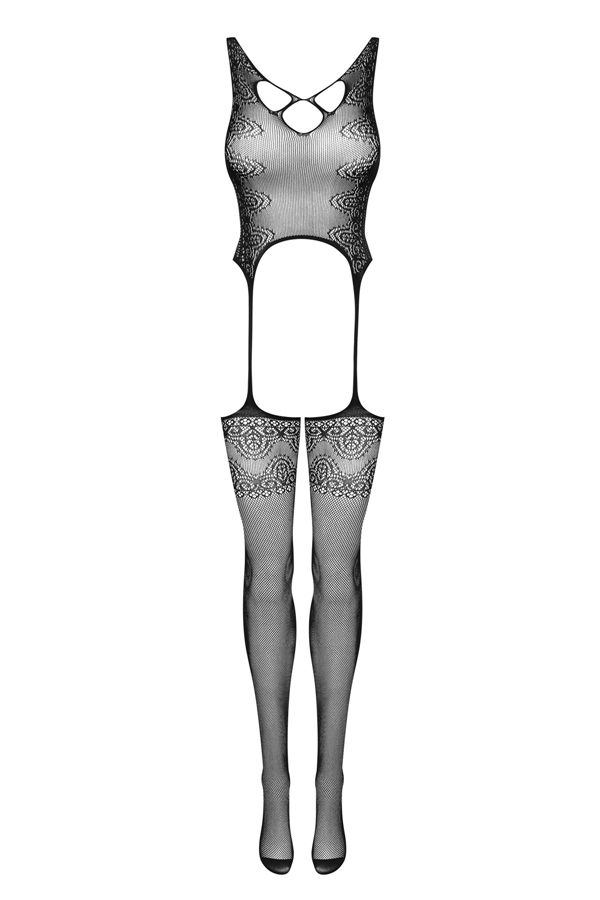 Obsessive - F228 紧身衣 - 黑色 - S/M/L 照片-7