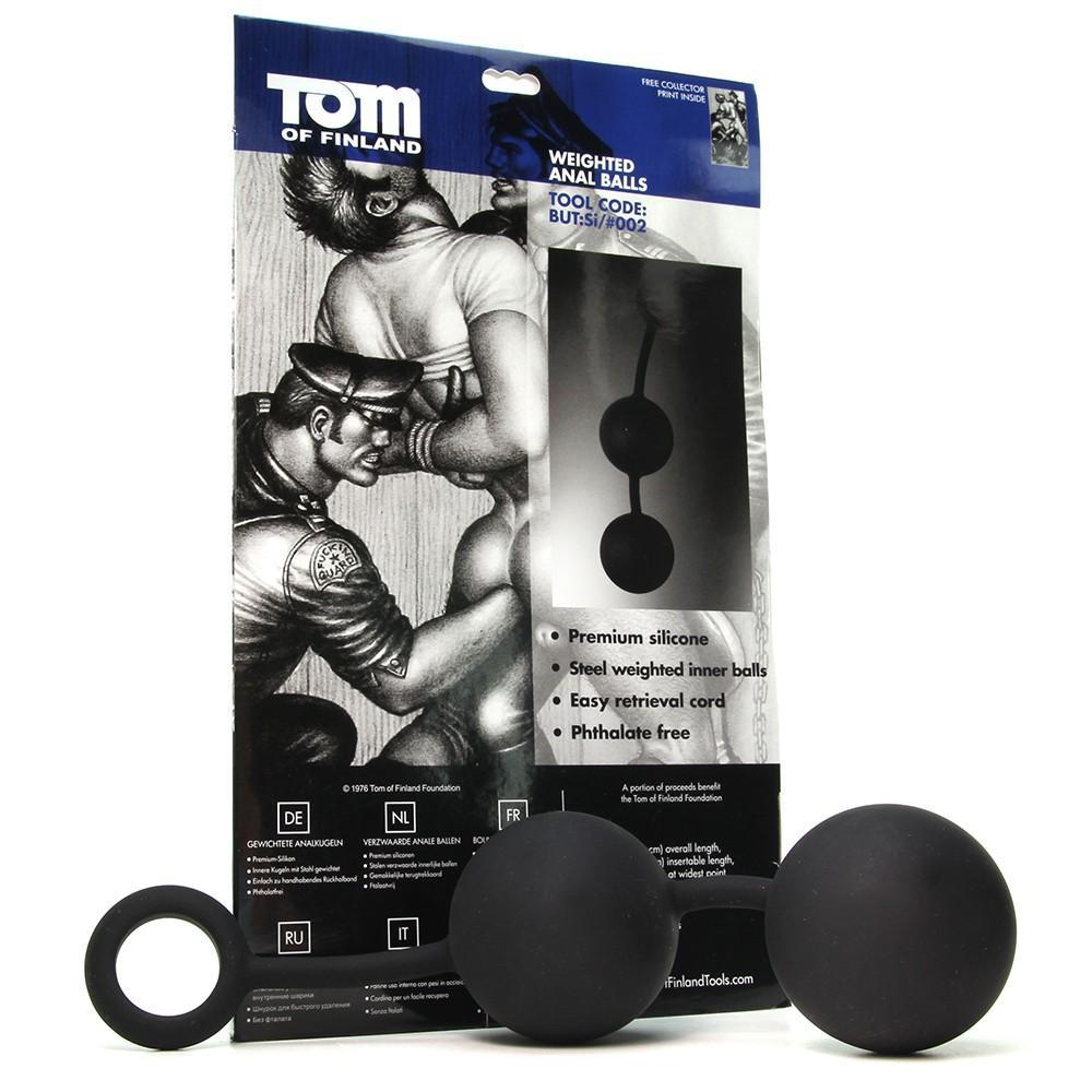 These huge anal balls are internally weighted, with a silico... TOF - Weighted Anal Balls photo-12