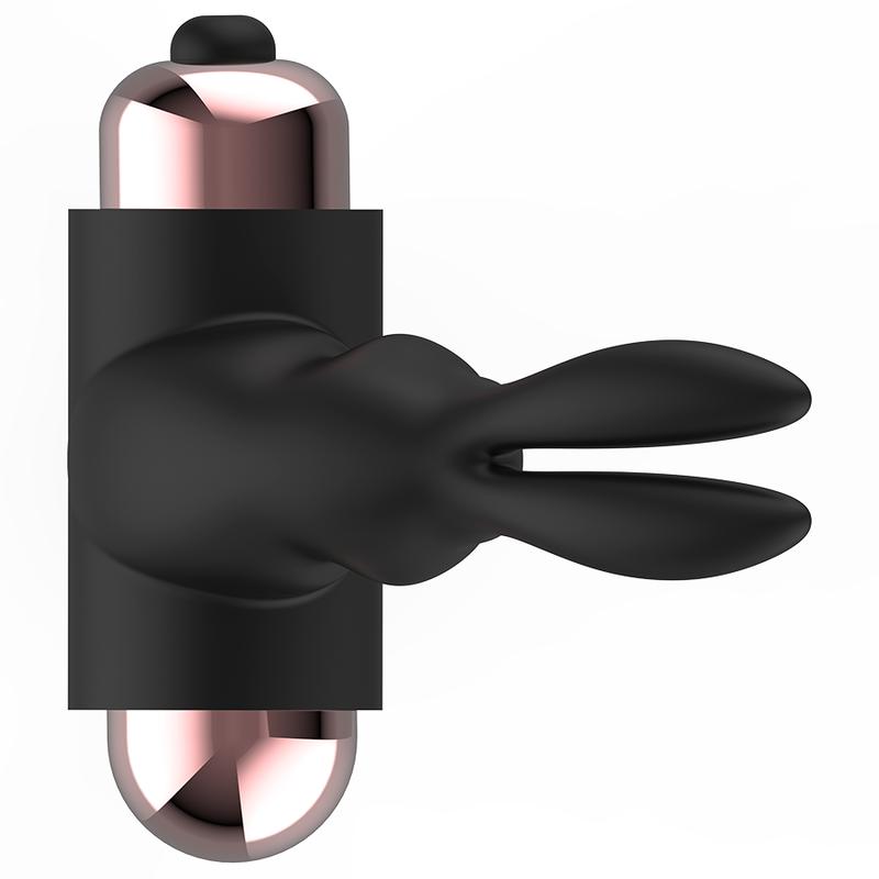 Take control of your lover's pleasure !! Take it anywher... Coquette - Rabbit Vibro Ring - Black photo-7