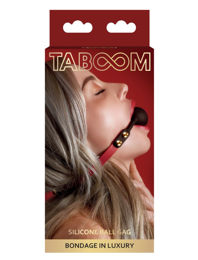 Spice up your BDSM play. The stylish TABOOM SILICONE BALL GA... Taboom - Silicone Ball Gag - Red photo-4