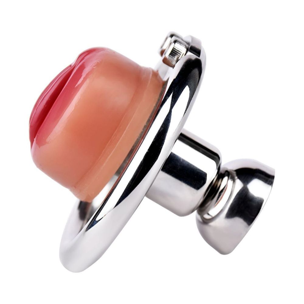 FAAK - Pussy Chastity Cage w Urethral Plug 照片-2