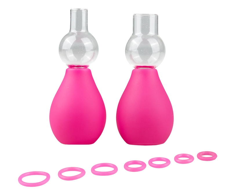 Treat yourself or your partner to a great stimulation of you... Easytoys - Nipple Sucker Set - Pink photo-2