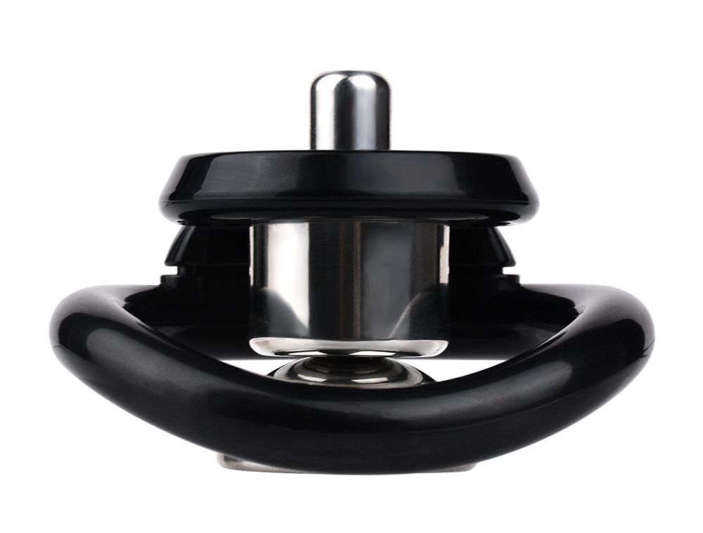 Material: Resin+304 Stainless steel
Cage inner diameter:... FAAK - Chastity Cage 45mm w Catheterization Hood - Black photo-6