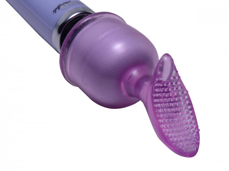 Enhance your massage wand with a Wand Essentials wand topper... Wand Essentials - Tingler Textured Large Wand Attachment - Purple photo-2