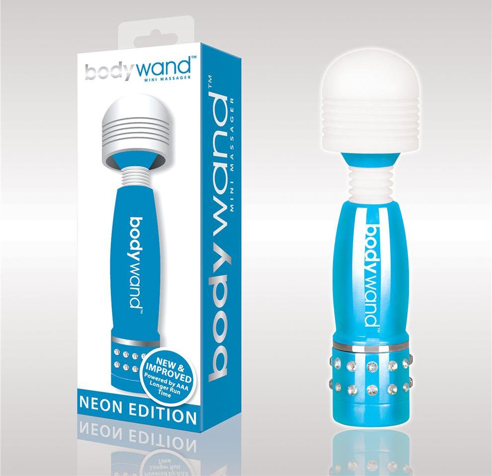The New & Improved Bodywand Mini Wands are perfect for trave... Bodywand - Mini Massager - Neon Blue photo-3