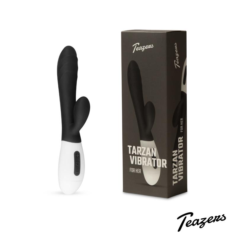 Teazers - Tarzan Rabbit Vibrator - Black photo-9