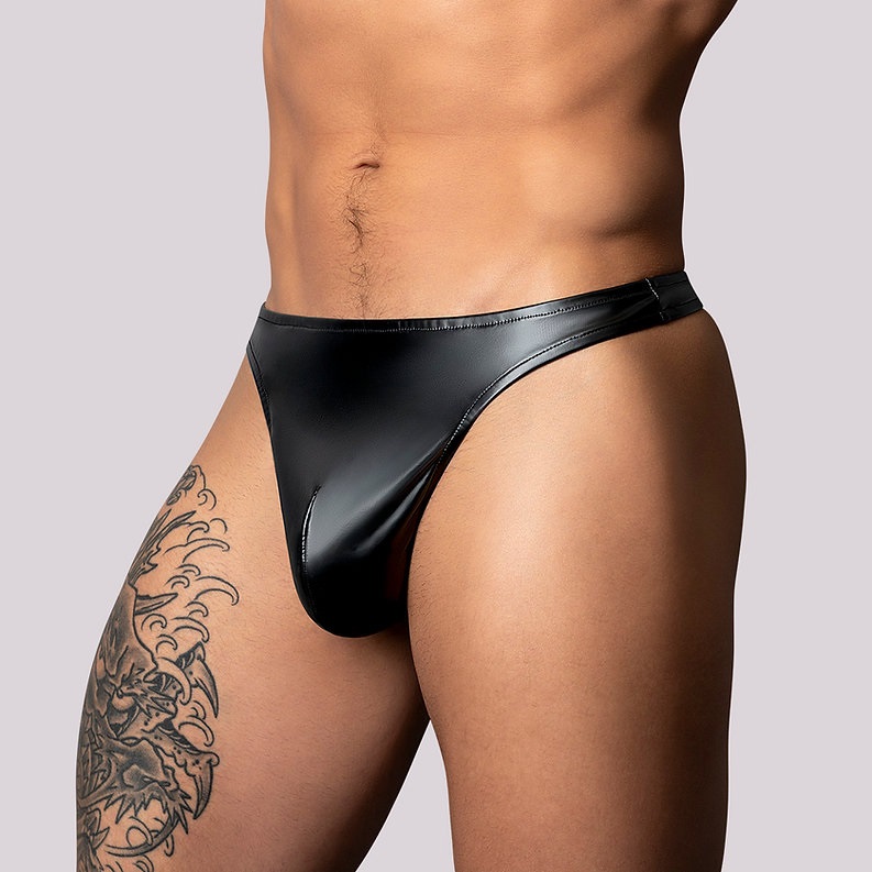 Male Power - Wetlook Bong Thong - L/XL - Black 照片-4