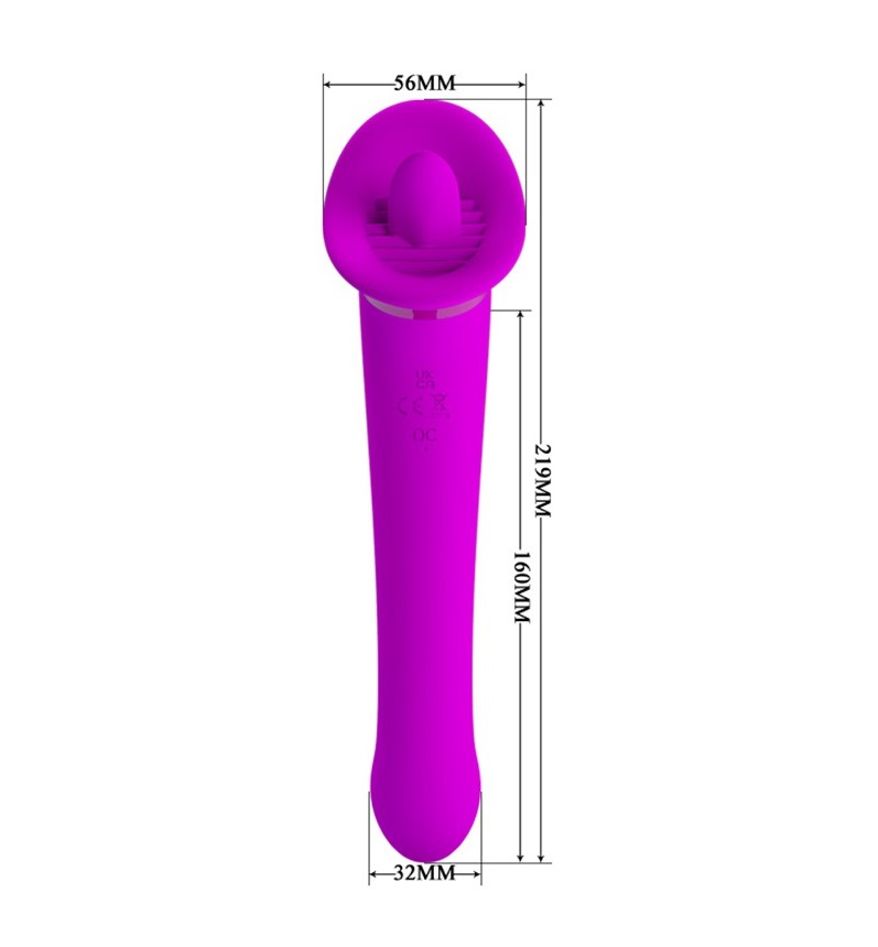 This vibrator and oral sex stimulator provides the user with... Pretty Love - Oral Sex Stimulator Faust - Pink photo-9