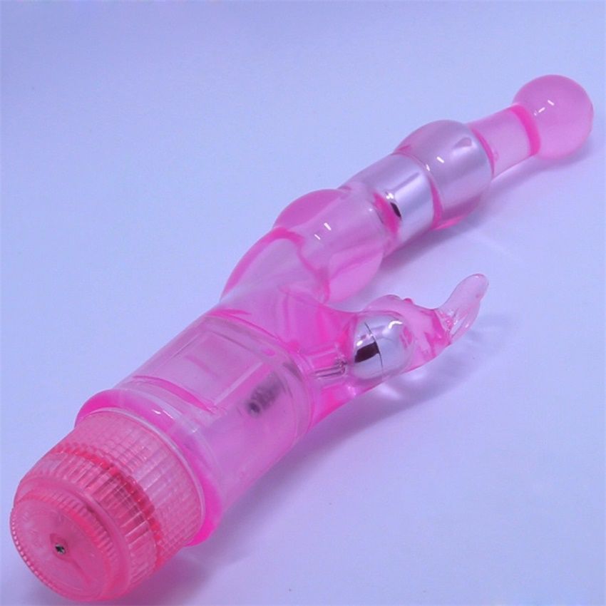 Use your waterproof Naughty Rabbit Vibrator in the tub, show... Aphrodisia - Naughty Rabbit Crystal Stimulator Vibe - Purple photo-4