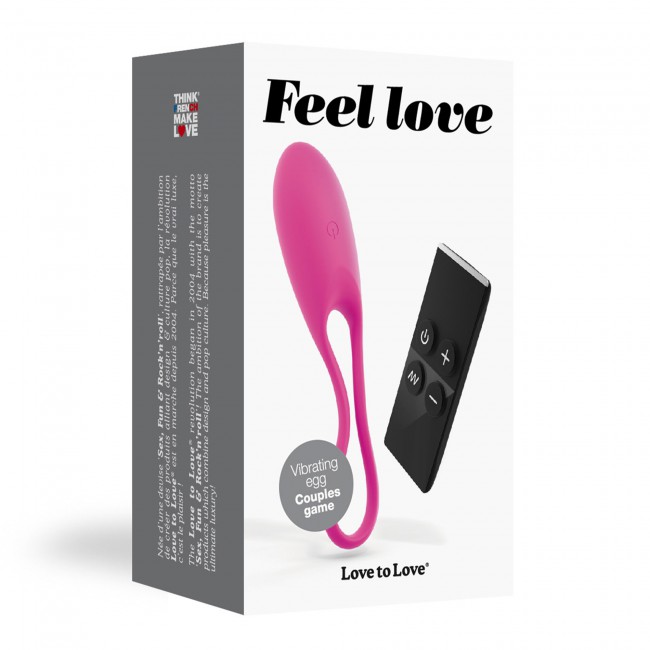 Distance brings you closer.
Elegant and discreet this power... Love to Love - Feel Love Vibro Egg - Pink photo-7