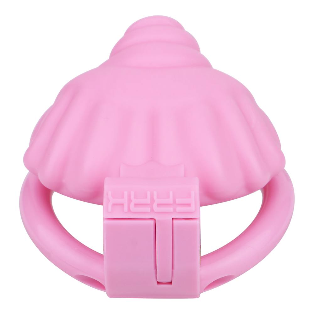 Material: Resin
Cage high: 31mm
Cage length: 47mm &nb... FAAK - Shell Resin Chastity Cage - Pink photo-5