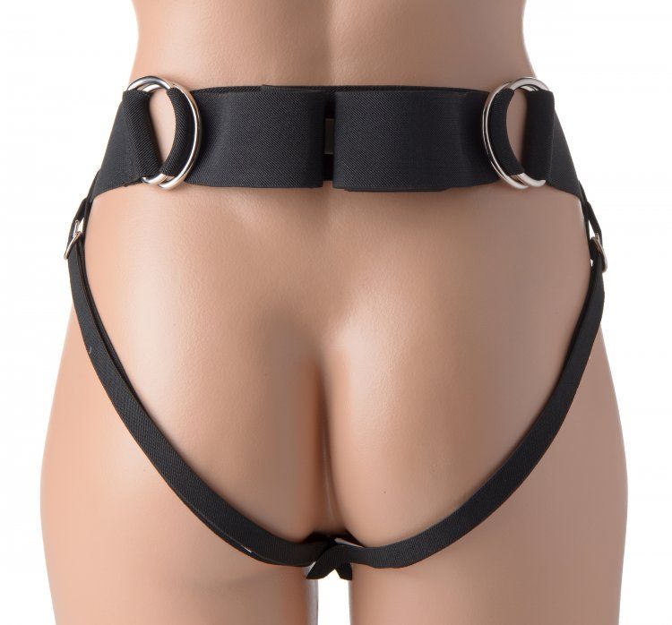 Couture and comfort collide with the uniquely designed Avalo... Strap U - Avalon Jock Style Harness - Black photo-3