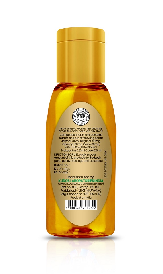 Unique combination of ancient herbs prepared as per anci... Maharaja - Men's Joy Oil - 15ml photo-2