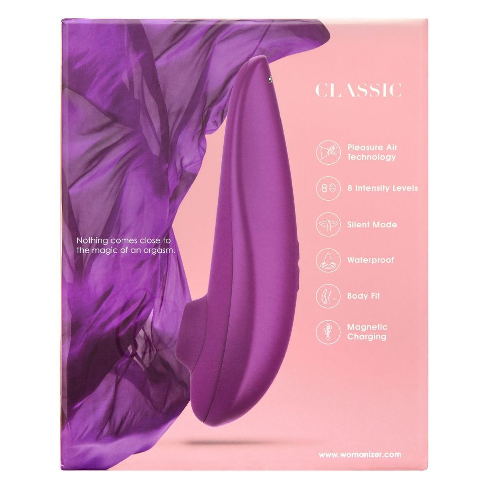 我们想通知您,适用于 Wow Tech 产品(ROMP、Womanizer、We-Vibe、Arcwave)的充电器适配... Womanizer - Classic 阴蒂吸啜器 - 紫色 照片-9