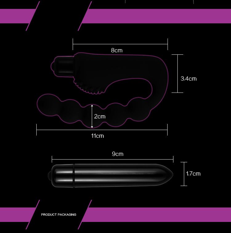 Lovetoy - Anal Indulgence Power Beads - Black photo-4