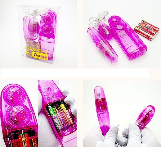 Simple design and easy to handle double rotor. Vibration can... A-One - Geki Atsu Double Bullet - Blue photo-2