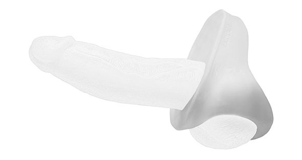This hot new sex toy provides more "cushion for the pus... Perfect Fit - Base & Donut Bumper Stretcher - Clear photo-4