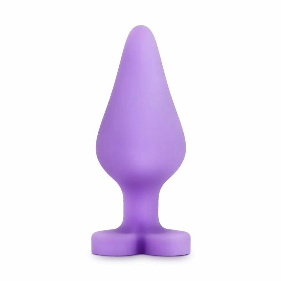 The special heart-shaped base is the outstanding feature tha... Blush Play - Naughtier Candy Heart Fuck Me Plug - Purple photo-2