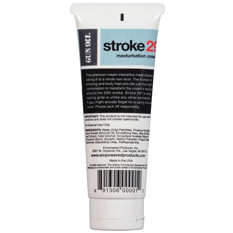 Manual friction and thermal body energy transform the creme ... Gun Oil - Stroke 29 Masturbation Cream - 100ml photo-2
